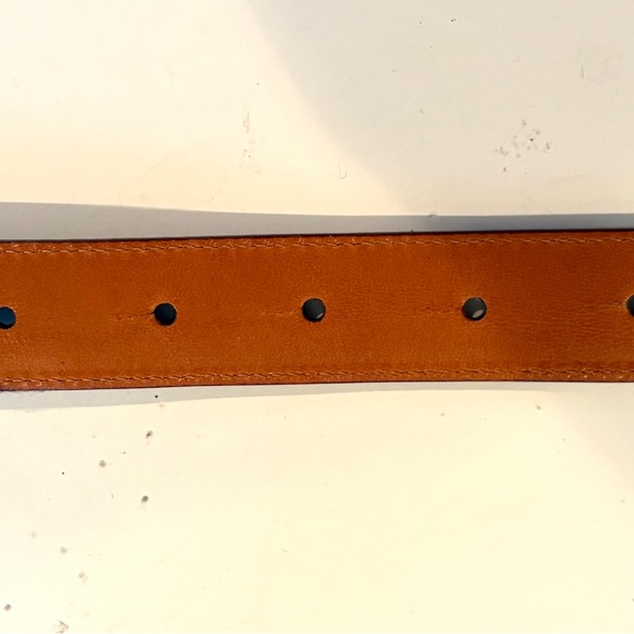 Ralph Lauren Gold and Brown Horse Motif Belt - Picture 7 of 9